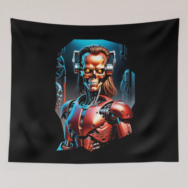 Item preview, Cool Futuristic Cyborg Killer Robot designed and sold by TheArtOfPat.