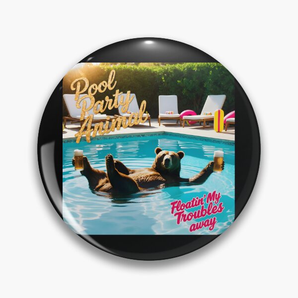 Item preview, Pool Party Animal- Floating My Troubles Away designed and sold by HardCorps.
