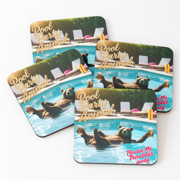 Item preview, Pool Party Animal- Floating My Troubles Away designed and sold by HardCorps.