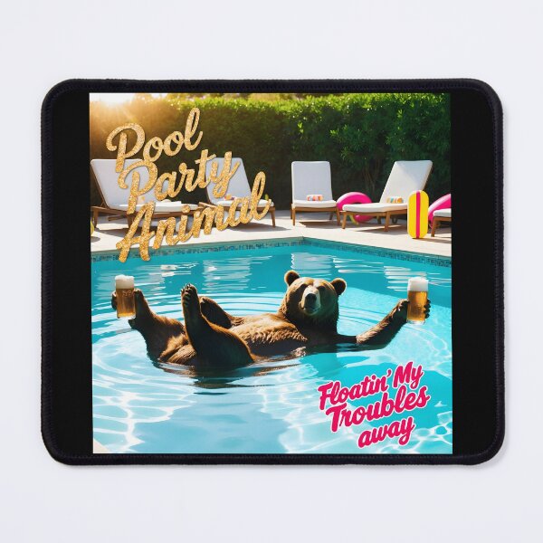Item preview, Pool Party Animal- Floating My Troubles Away designed and sold by HardCorps.