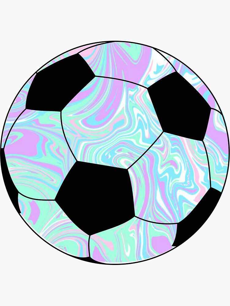blue/purple Soccer Ball by alanarose98