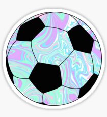 blue/purple Soccer Ball Sticker
