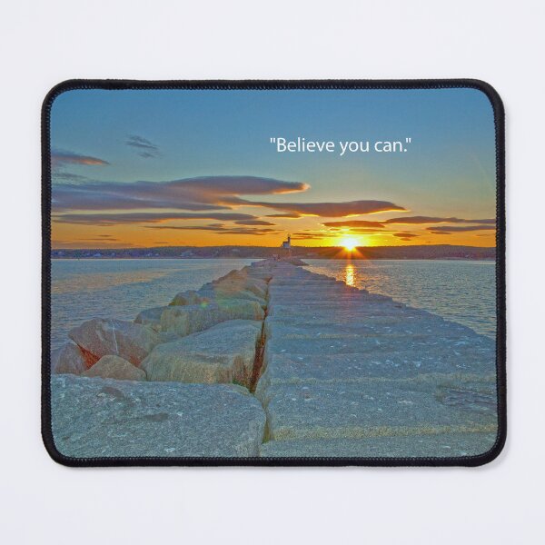 Item preview, Sunset with seawall and a quote designed and sold by Ruth Curtis.