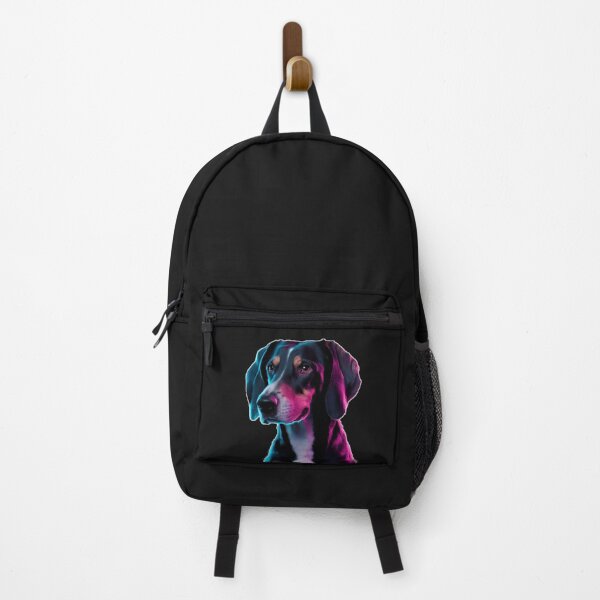 Item preview, Vintage Retro Style Neon Black & Tan Coonhound Dog  designed and sold by SOUFIANE1991.