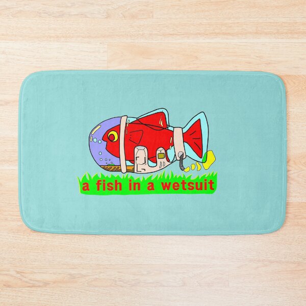 Item preview, a fish in a wetsuit designed and sold by OceanArtStore.