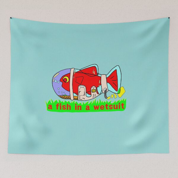 Item preview, a fish in a wetsuit designed and sold by OceanArtStore.