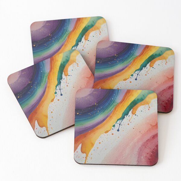 Item preview, Rainbow watercolour art designed and sold by shokA Design.