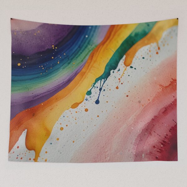 Item preview, Rainbow watercolour art designed and sold by shokA Design.