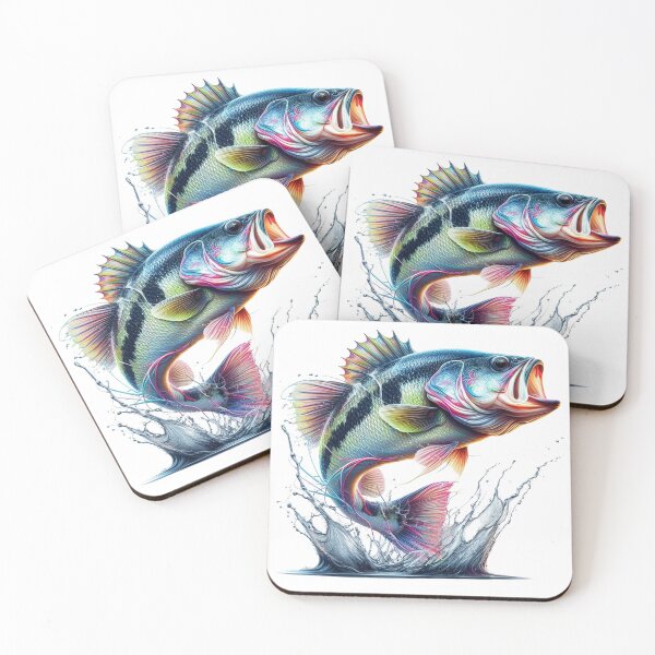 Item preview, Bass Fish Jumping Lake designed and sold by deniz kaya.
