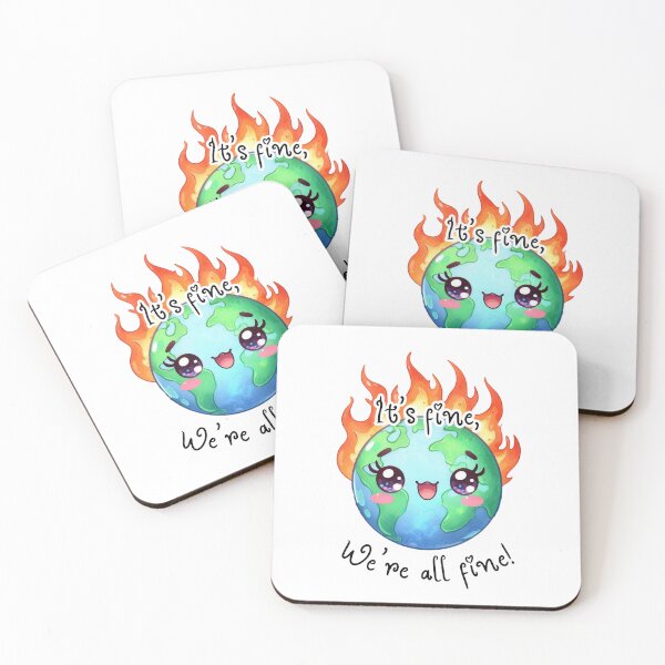 Item preview, It's Fine, We're All Fine designed and sold by PixelsNBows.