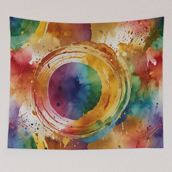 Item preview, Rainbow watercolour art designed and sold by shokA Design.