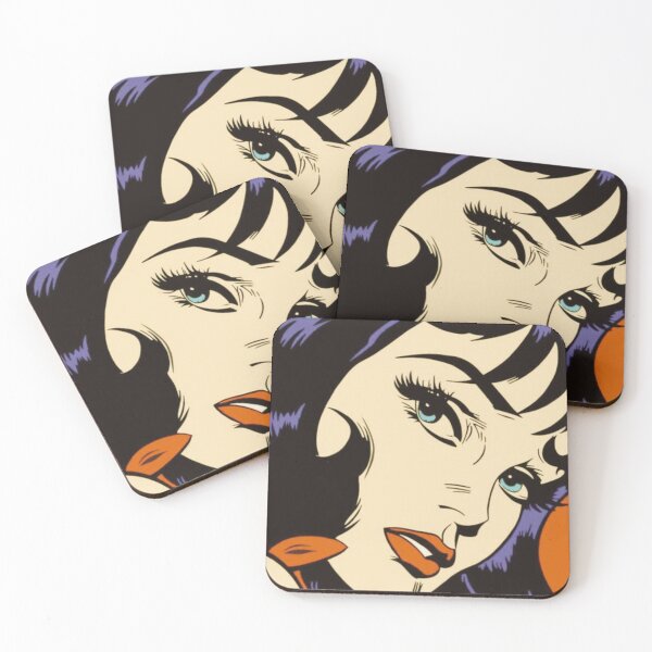 Item preview,      Comic Girl Pop Art designed and sold by TOGETHERINSIEME.