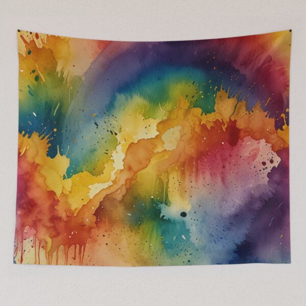 Item preview, Rainbow watercolour art designed and sold by shokA Design.