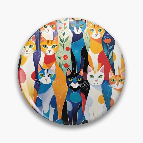 Item preview, Whimsical kitty cats designed and sold by Ilikeiwantilove.