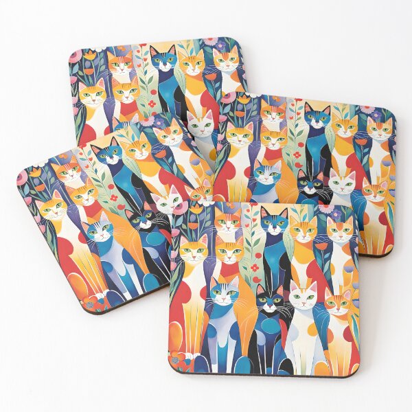 Item preview, Whimsical kitty cats designed and sold by Ilikeiwantilove.