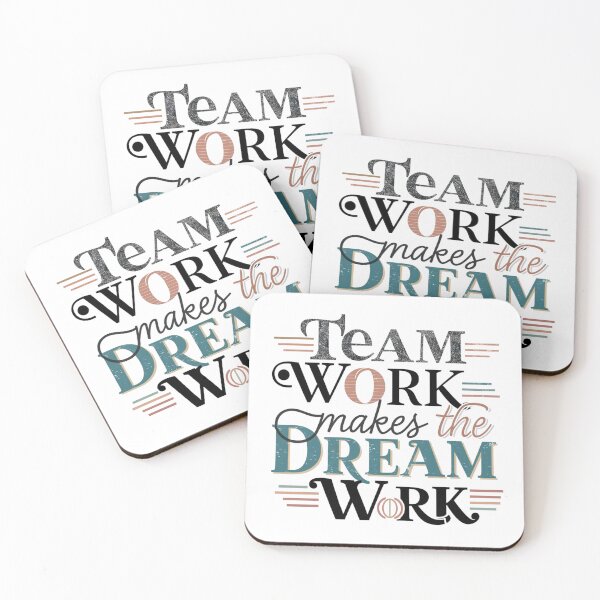 Item preview, Team Work make the Dream Work designed and sold by Gentle40Winks.