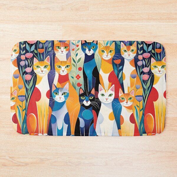 Item preview, Whimsical kitty cats designed and sold by Ilikeiwantilove.