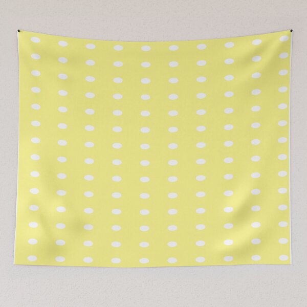 Item preview, Yellow and White Polka Dots designed and sold by DanielleGensler.