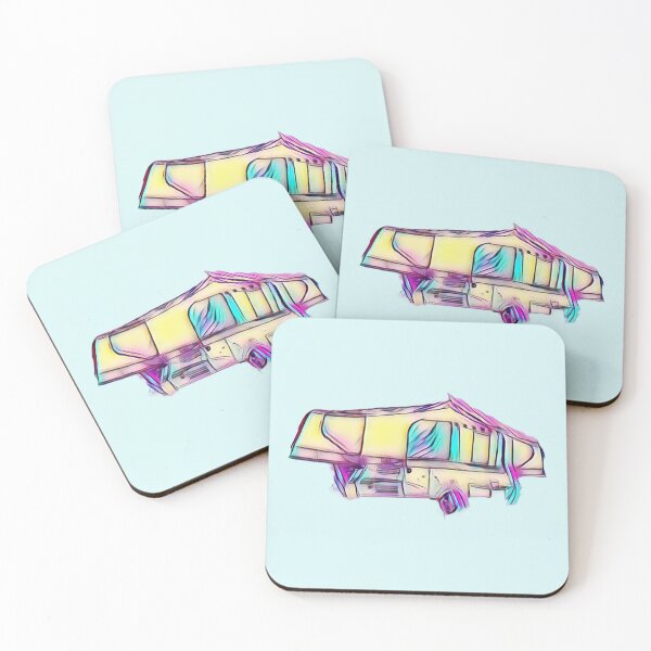 Item preview, Purple and Blue Folding Caravan designed and sold by BeccaAelishe.