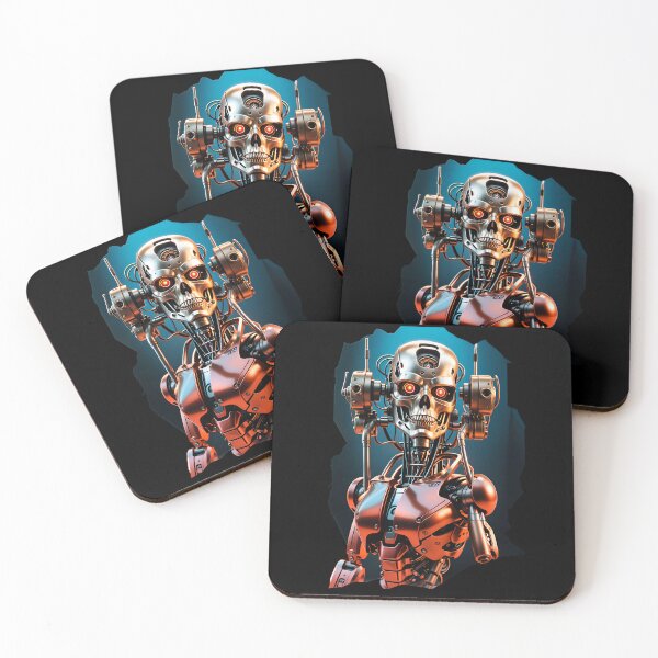 Item preview, Cool Futuristic Cyborg Killer Robot designed and sold by TheArtOfPat.