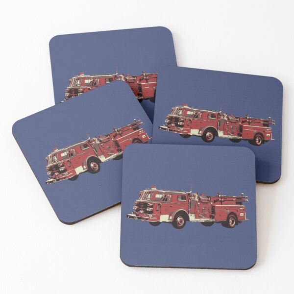 Item preview, Fire Truck to the rescue designed and sold by CatsArtStore.