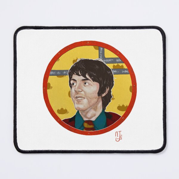 Item preview, Paul McCartney Yellow Submarine gouache portrait designed and sold by Bear Pokes .