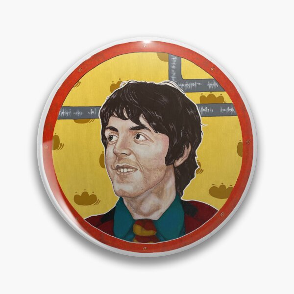 Item preview, Paul McCartney Yellow Submarine gouache portrait designed and sold by Bear Pokes .