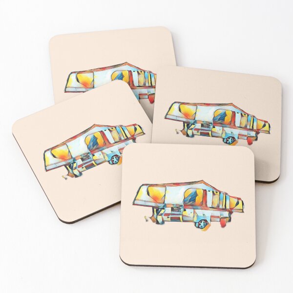 Item preview, Multi Coloured Folding Caravan designed and sold by BeccaAelishe.