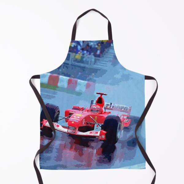 Item preview, Michael Schumacher racing in his 2003 F1 racecar in the rain watercolor designed and sold by Rodissimus1984.