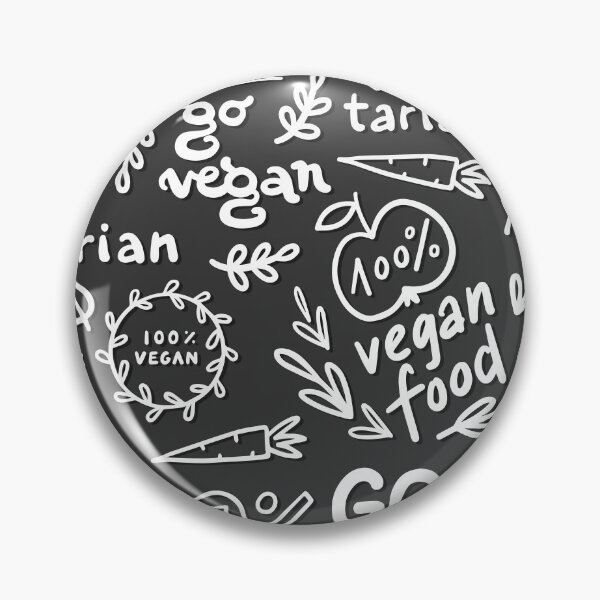 Item preview, 100% vegetariano vegano blanco sobre garabato lineal negro designed and sold by demonique.