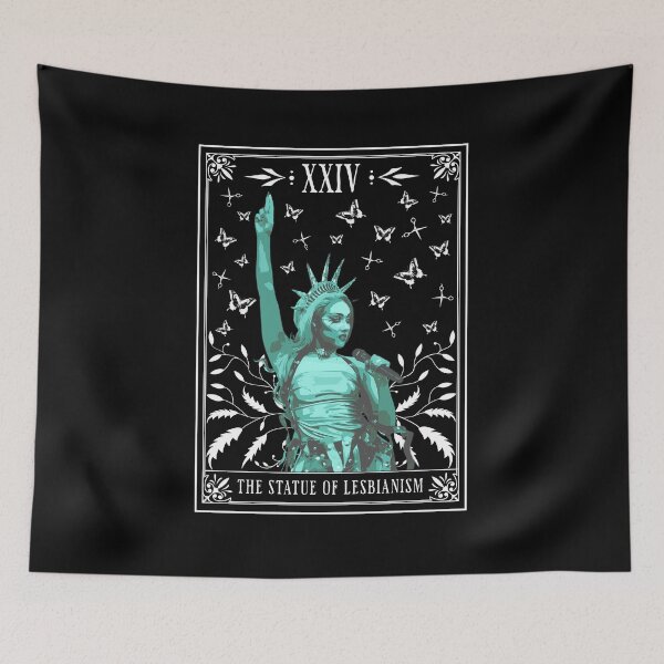 Item preview, Chappell Roan Statue of Lesbianism Tarot Card designed and sold by Sapphex666.