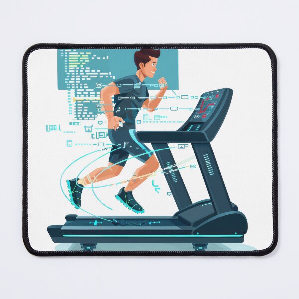 Item preview, Running Code Is My Cardio Man Running On Treadmill designed and sold by Wormy-23.