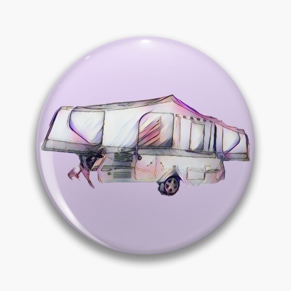 Item preview, Pink, Purple and Grey Folding Caravan designed and sold by BeccaAelishe.