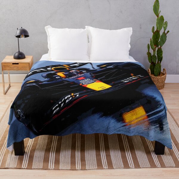 Item preview, Max Verstappen racing in the rain in his 2024 F1 car during the Canadian Grand Prix abstract designed and sold by Rodissimus1984.