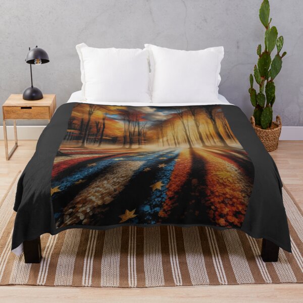 Item preview, Autumn Forest: Vibrant Colors & Patriotic Mist designed and sold by ValorVerse.