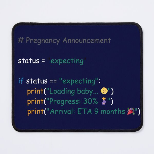 Item preview, Pregnancy Announcement Python Code Onesie - Fun & Creative Baby Reveal  designed and sold by SkyTastic.