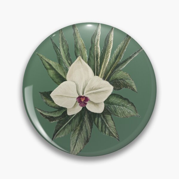 Item preview, Orchid on a green background designed and sold by AnnRu-art.