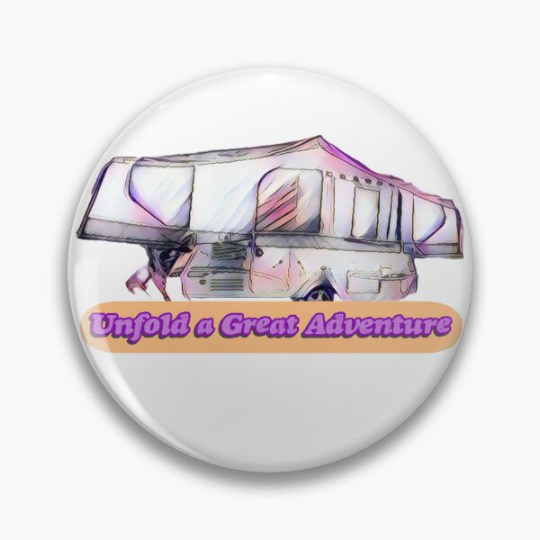 Item preview, Unfold a Great Adventure, Pink, Purple and Grey Folding Caravan designed and sold by BeccaAelishe.