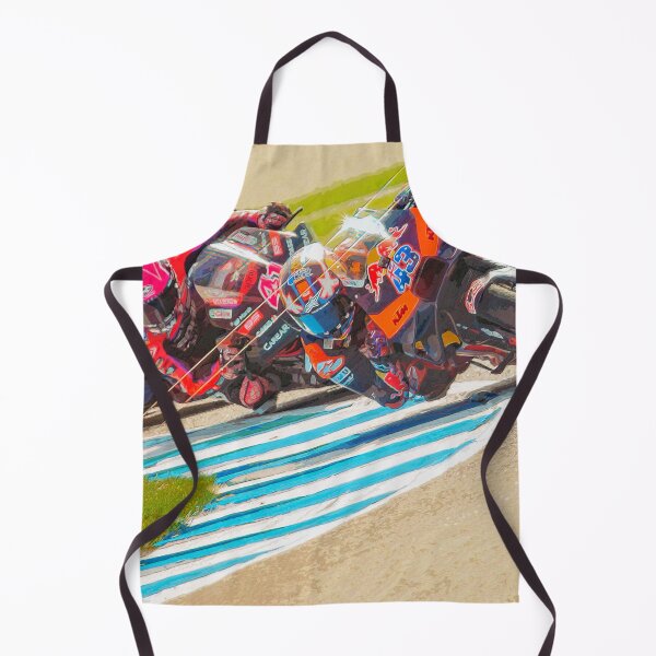 Item preview, Jack Miller leading Aleix Espargaró in the corner watercolor designed and sold by Rodissimus1984.