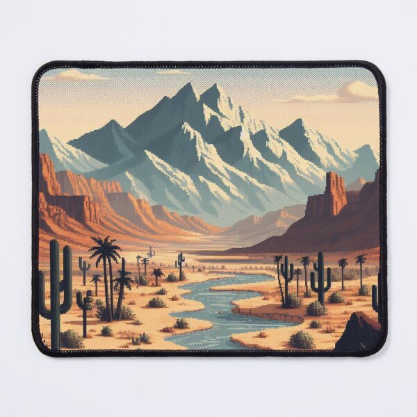 Item preview, Fallout Steep New Vegas Mountain Pixel Artwork designed and sold by Clearo-Carter.