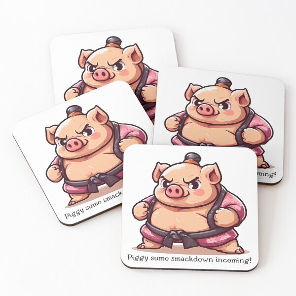 Item preview, Wrestler sumo pig designed and sold by Serene Madcap.