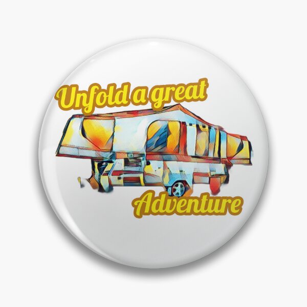 Item preview, Unfold a great Adventure Multi Coloured Folding Caravan designed and sold by BeccaAelishe.