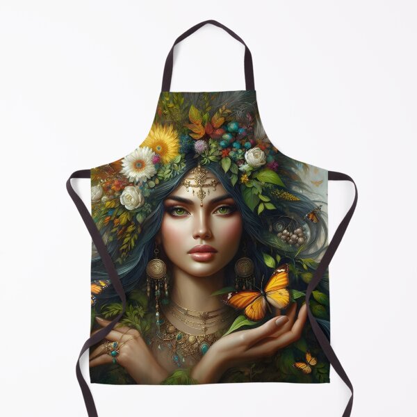 Item preview, Beautiful Woman Oil Painting Gaia Goddess Mother Nature Earth Mother Native American designed and sold by JWiseArts.