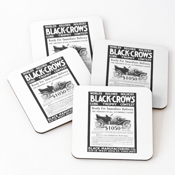 Item preview, Retro Black Crow Car designed and sold by CatgoDigital.