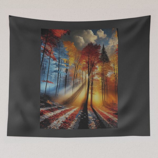 Item preview, Autumn Forest: Vibrant Colors & Patriotic Mist designed and sold by ValorVerse.