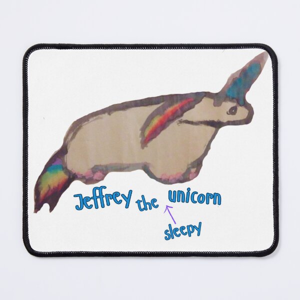 Item preview, Jeffrey the sleepy unicorn designed and sold by im-a-librarian.