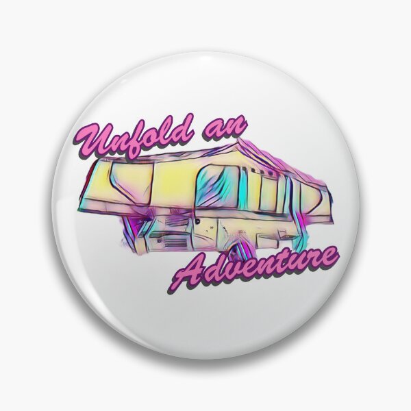 Item preview, Unfold an Adventure Purple and Blue Folding Caravan designed and sold by BeccaAelishe.