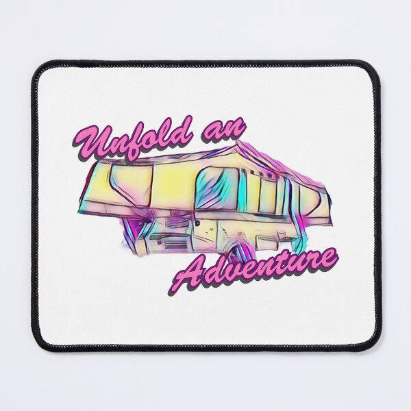 Item preview, Unfold an Adventure Purple and Blue Folding Caravan designed and sold by BeccaAelishe.