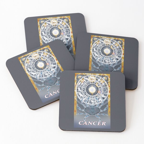 Item preview, Cancer Zodiac blues Astrology sign Renaissance Medieval Style designed and sold by AuroraXGreen.