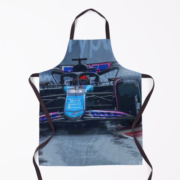 Item preview, Esteban Ocon racing in the rain in his 2024 F1 car during the Canadian Grand Prix abstract designed and sold by Rodissimus1984.